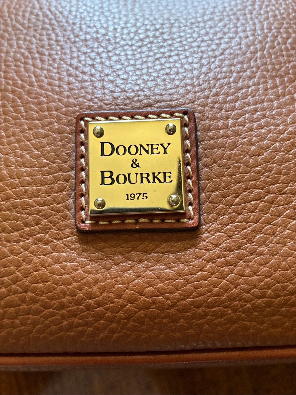 Dooney & Bourke Bag Caramel Italian Pebbled Leather